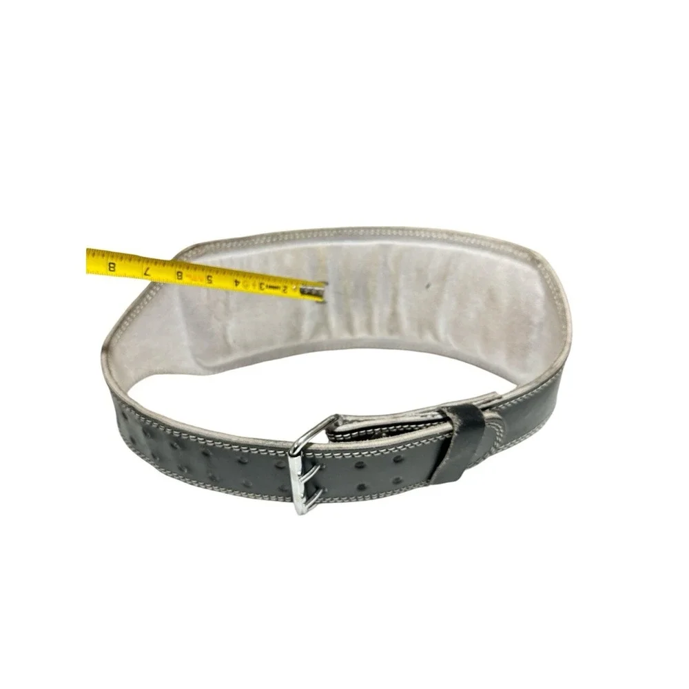 Harbinger Black Leather Weight/Power Lifting Padded Belt Size L Double Prong
